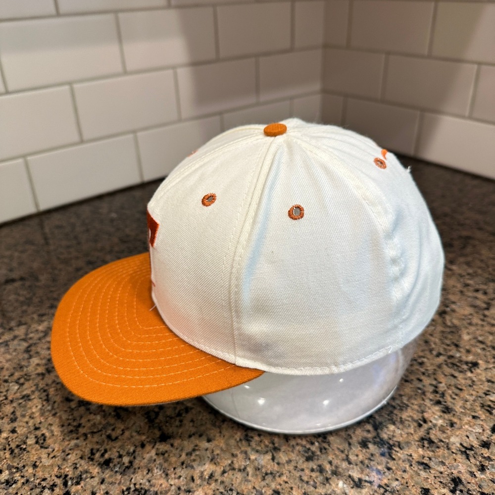 Vtg 90s Texas Longhorns NCAA New Era Hat Snapback Made in USA Deadstock - Picture 3 of 8